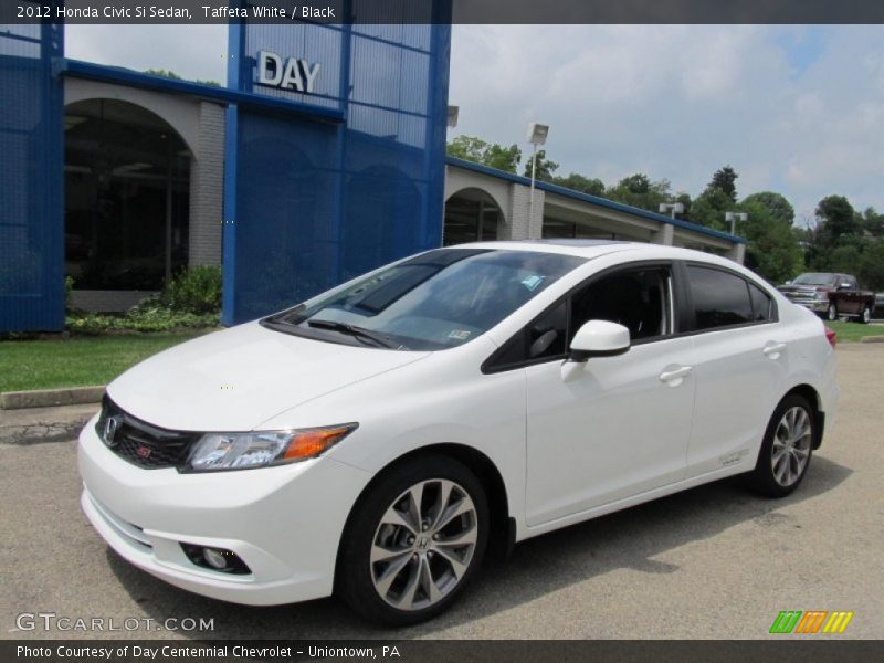 Taffeta White / Black 2012 Honda Civic Si Sedan