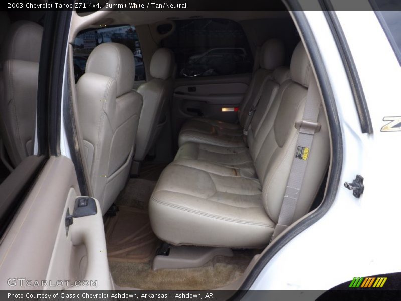 Rear Seat of 2003 Tahoe Z71 4x4