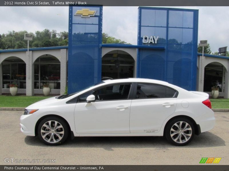 Taffeta White / Black 2012 Honda Civic Si Sedan