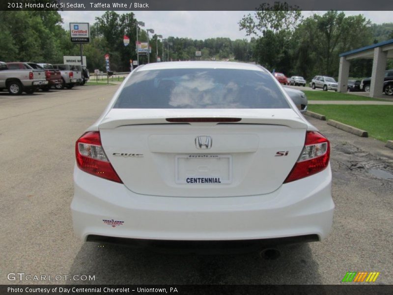 Taffeta White / Black 2012 Honda Civic Si Sedan