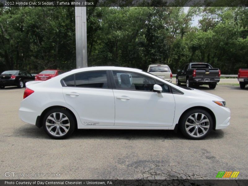 Taffeta White / Black 2012 Honda Civic Si Sedan