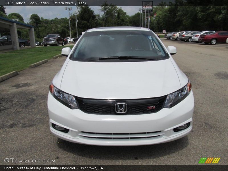 Taffeta White / Black 2012 Honda Civic Si Sedan