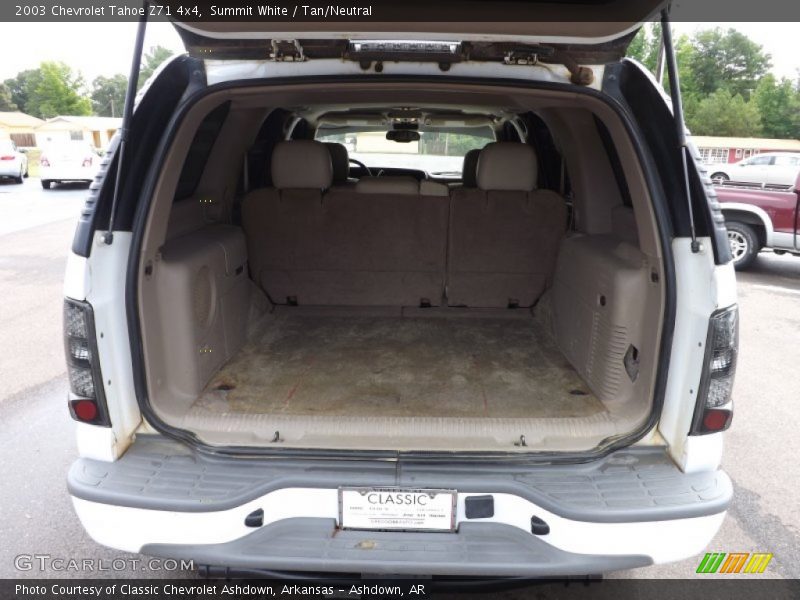  2003 Tahoe Z71 4x4 Trunk
