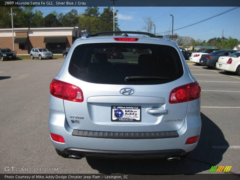 Silver Blue / Gray 2007 Hyundai Santa Fe GLS