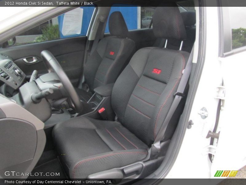 Taffeta White / Black 2012 Honda Civic Si Sedan