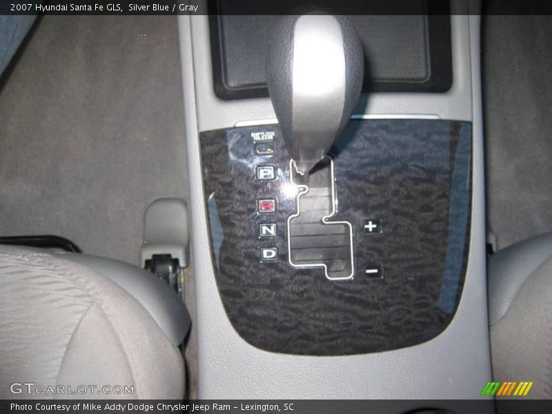 Silver Blue / Gray 2007 Hyundai Santa Fe GLS