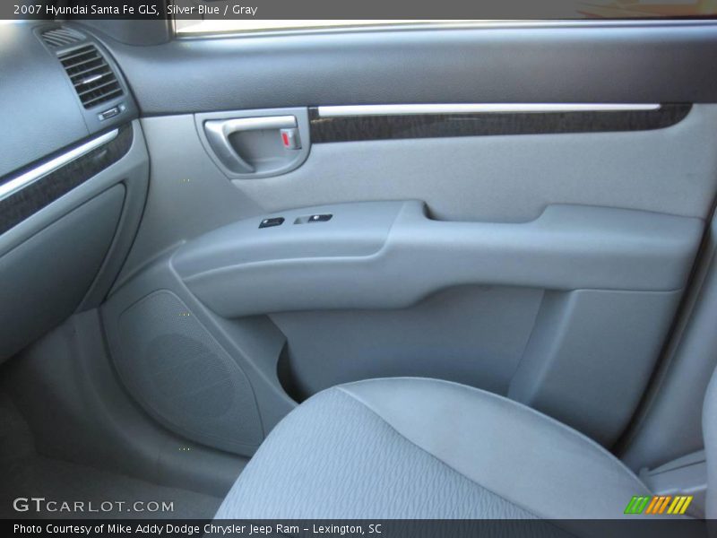 Silver Blue / Gray 2007 Hyundai Santa Fe GLS