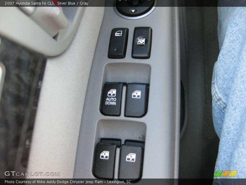 Silver Blue / Gray 2007 Hyundai Santa Fe GLS