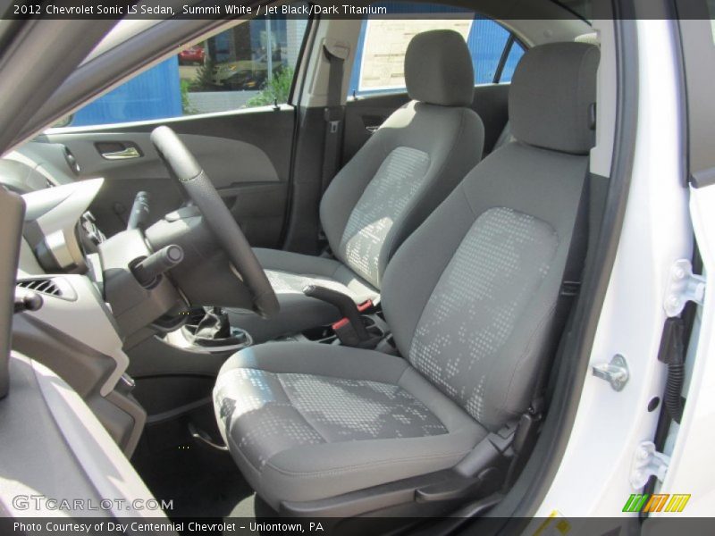 Summit White / Jet Black/Dark Titanium 2012 Chevrolet Sonic LS Sedan