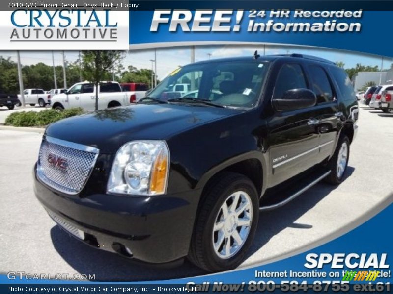 Onyx Black / Ebony 2010 GMC Yukon Denali