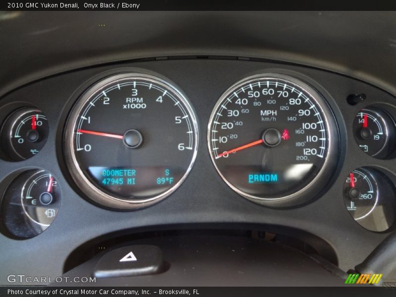 Onyx Black / Ebony 2010 GMC Yukon Denali