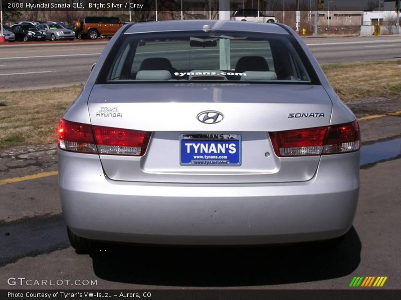 Bright Silver / Gray 2008 Hyundai Sonata GLS