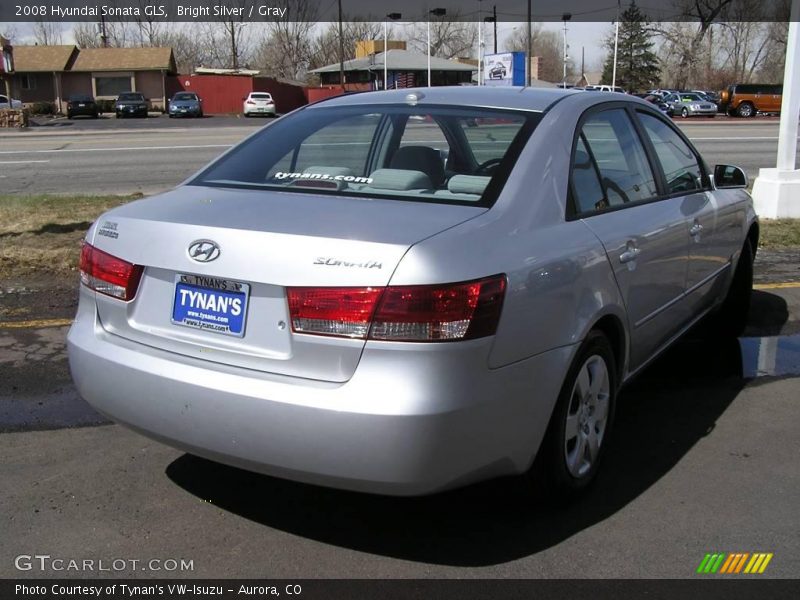 Bright Silver / Gray 2008 Hyundai Sonata GLS