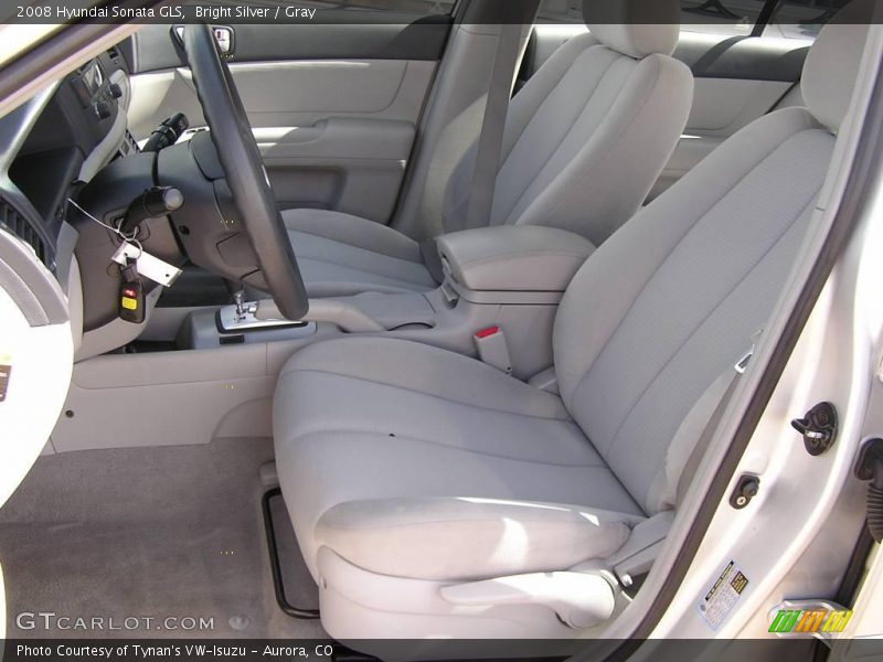 Bright Silver / Gray 2008 Hyundai Sonata GLS