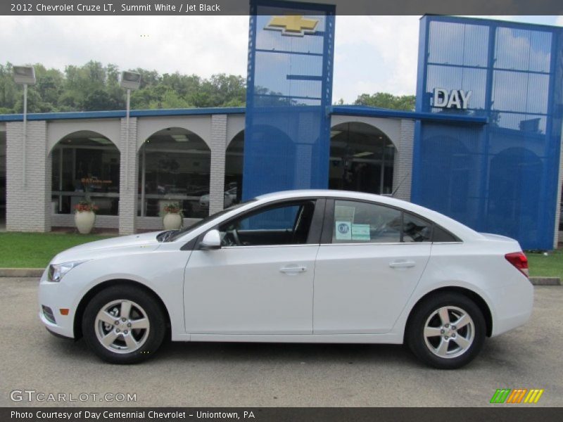 Summit White / Jet Black 2012 Chevrolet Cruze LT
