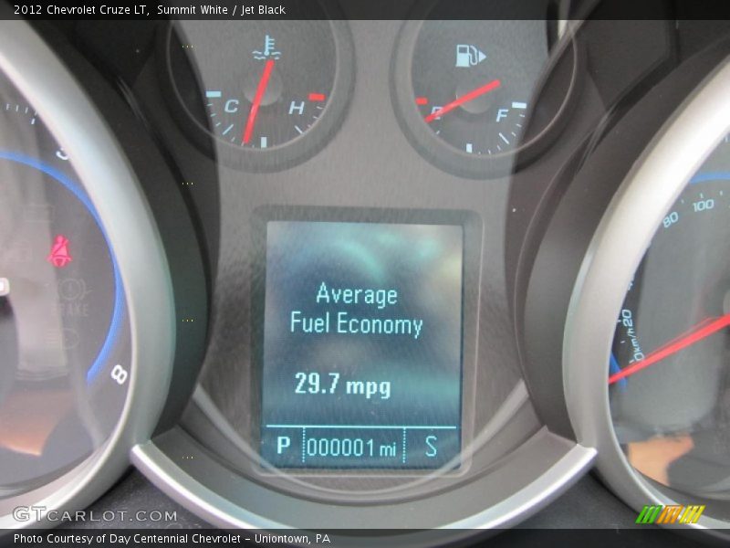 Summit White / Jet Black 2012 Chevrolet Cruze LT