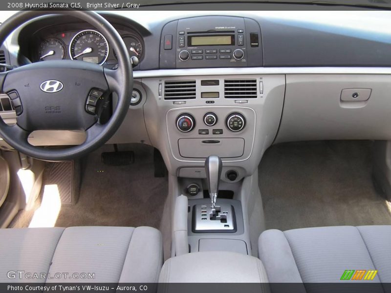 Bright Silver / Gray 2008 Hyundai Sonata GLS