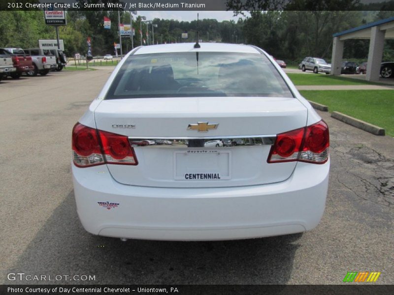Summit White / Jet Black/Medium Titanium 2012 Chevrolet Cruze LS