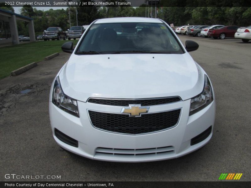 Summit White / Jet Black/Medium Titanium 2012 Chevrolet Cruze LS
