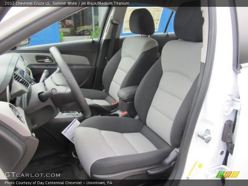 Summit White / Jet Black/Medium Titanium 2012 Chevrolet Cruze LS