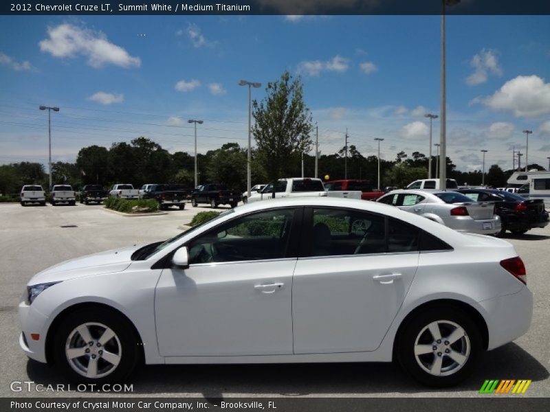 Summit White / Medium Titanium 2012 Chevrolet Cruze LT