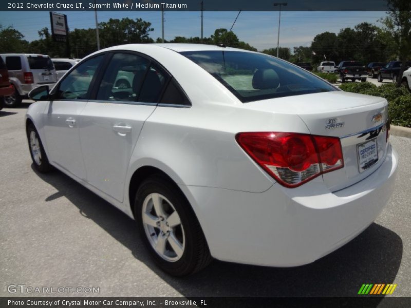 Summit White / Medium Titanium 2012 Chevrolet Cruze LT