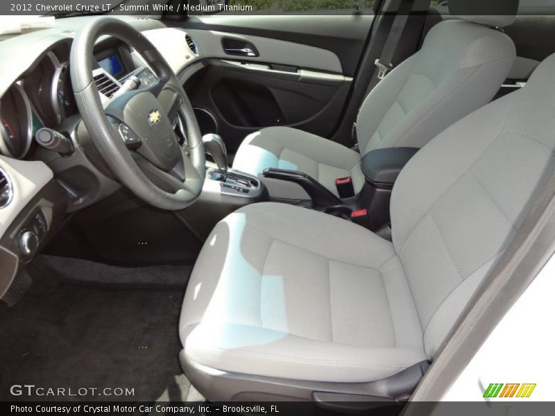 Summit White / Medium Titanium 2012 Chevrolet Cruze LT