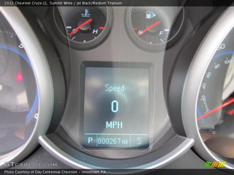 Summit White / Jet Black/Medium Titanium 2012 Chevrolet Cruze LS