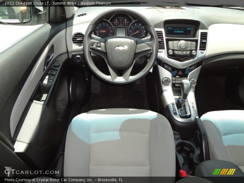 Summit White / Medium Titanium 2012 Chevrolet Cruze LT