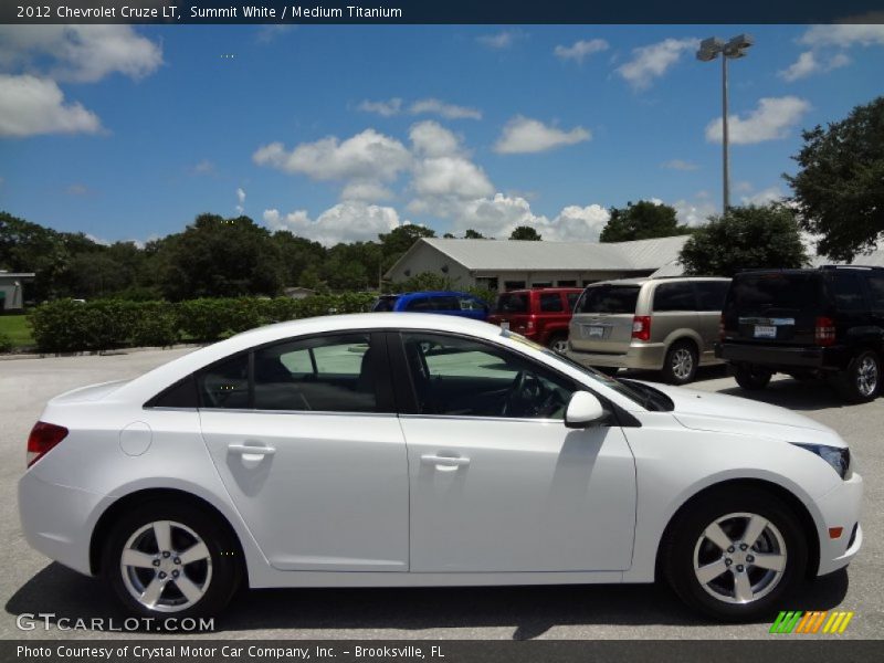 Summit White / Medium Titanium 2012 Chevrolet Cruze LT