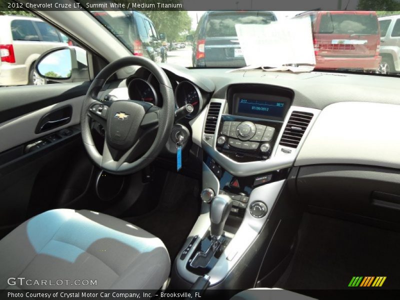 Summit White / Medium Titanium 2012 Chevrolet Cruze LT