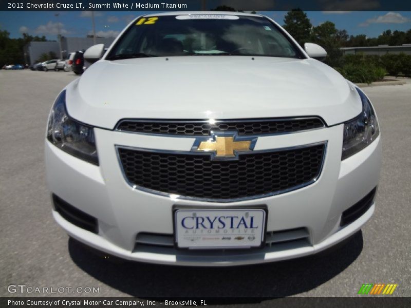 Summit White / Medium Titanium 2012 Chevrolet Cruze LT