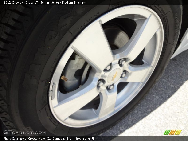 Summit White / Medium Titanium 2012 Chevrolet Cruze LT