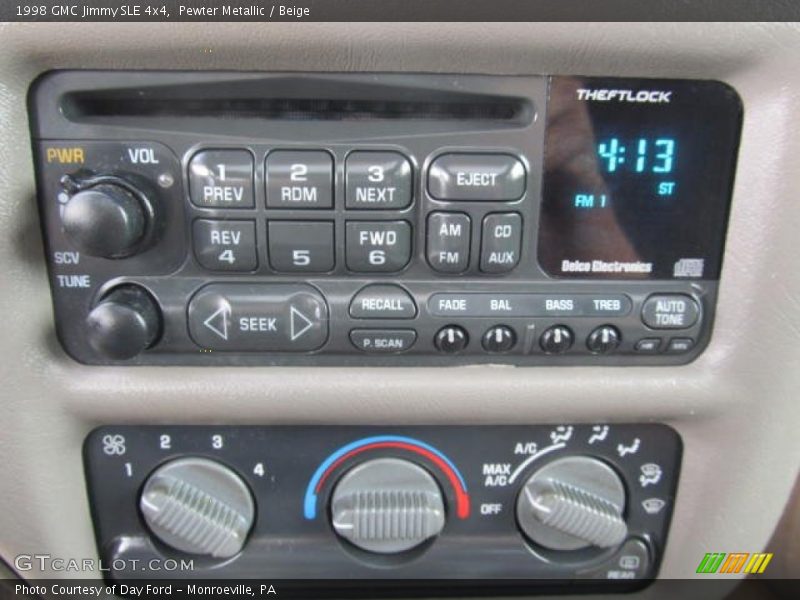 Audio System of 1998 Jimmy SLE 4x4