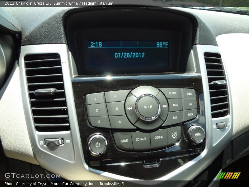 Summit White / Medium Titanium 2012 Chevrolet Cruze LT