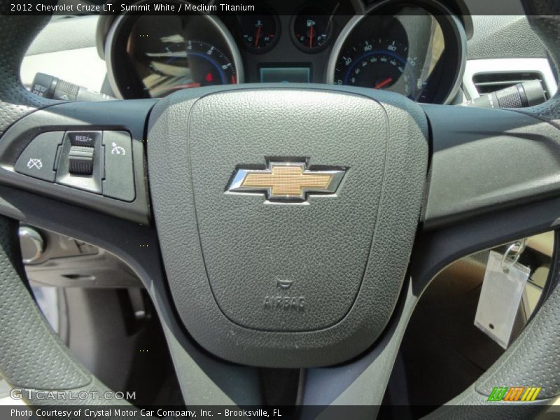 Summit White / Medium Titanium 2012 Chevrolet Cruze LT