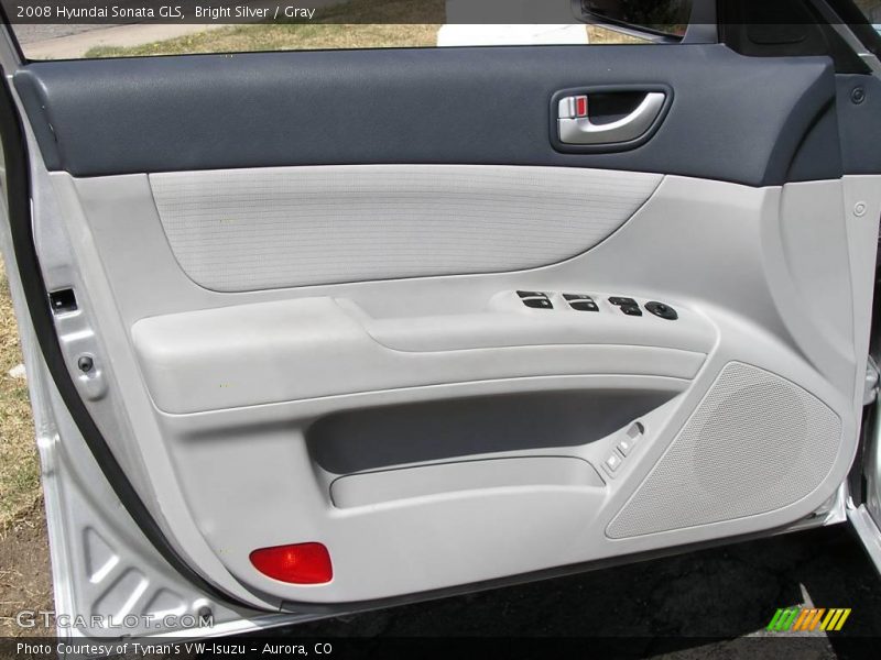 Bright Silver / Gray 2008 Hyundai Sonata GLS