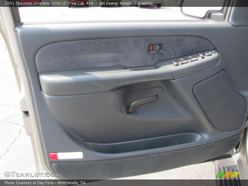 Light Pewter Metallic / Graphite 2001 Chevrolet Silverado 1500 LS Crew Cab 4x4