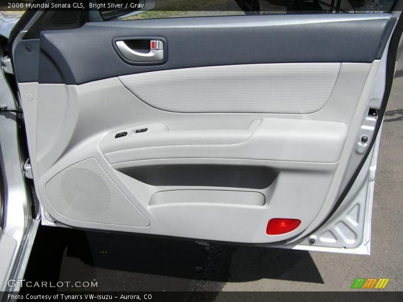Bright Silver / Gray 2008 Hyundai Sonata GLS