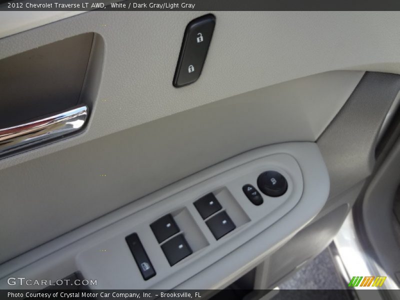 White / Dark Gray/Light Gray 2012 Chevrolet Traverse LT AWD