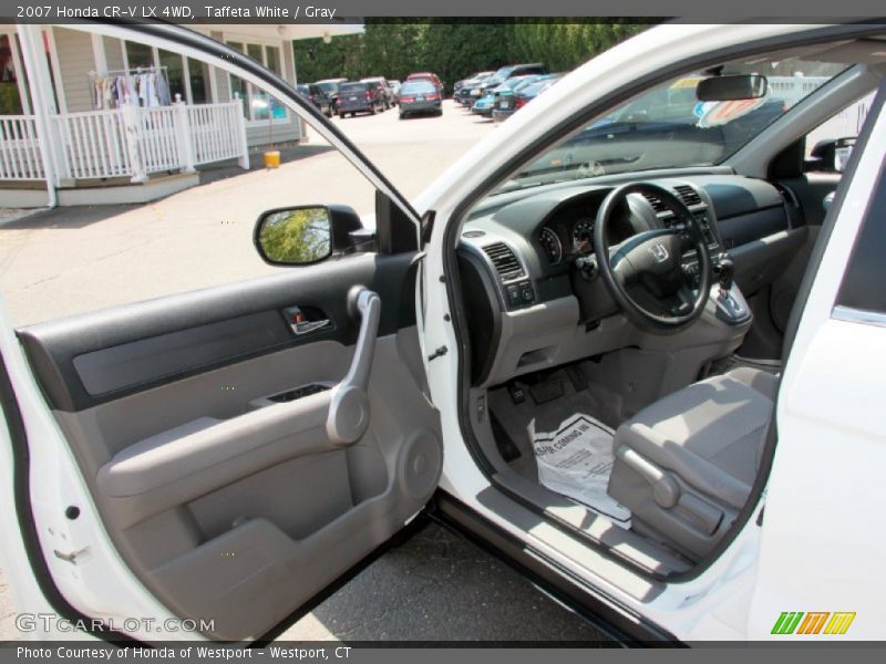 Taffeta White / Gray 2007 Honda CR-V LX 4WD