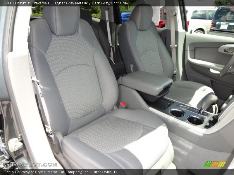 Cyber Gray Metallic / Dark Gray/Light Gray 2010 Chevrolet Traverse LS