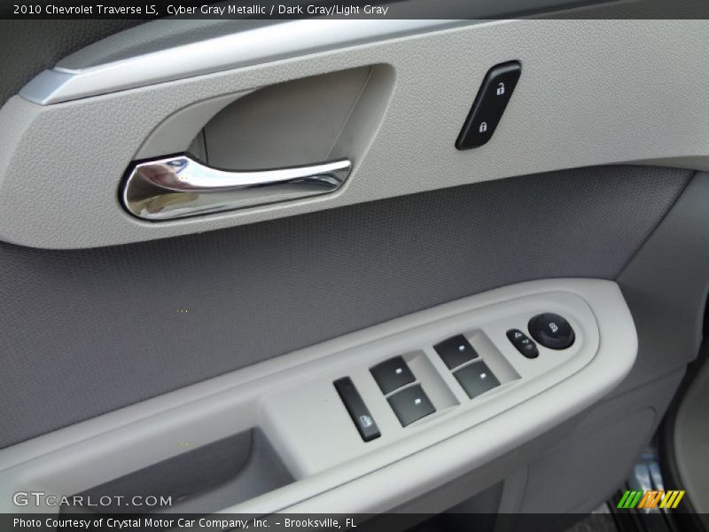 Cyber Gray Metallic / Dark Gray/Light Gray 2010 Chevrolet Traverse LS