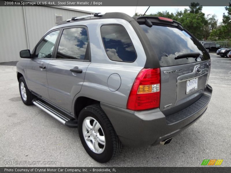 Steel Silver Metallic / Beige 2008 Kia Sportage LX V6 4x4