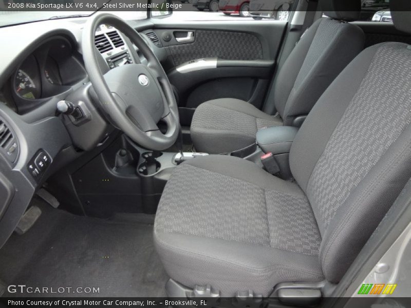 Front Seat of 2008 Sportage LX V6 4x4