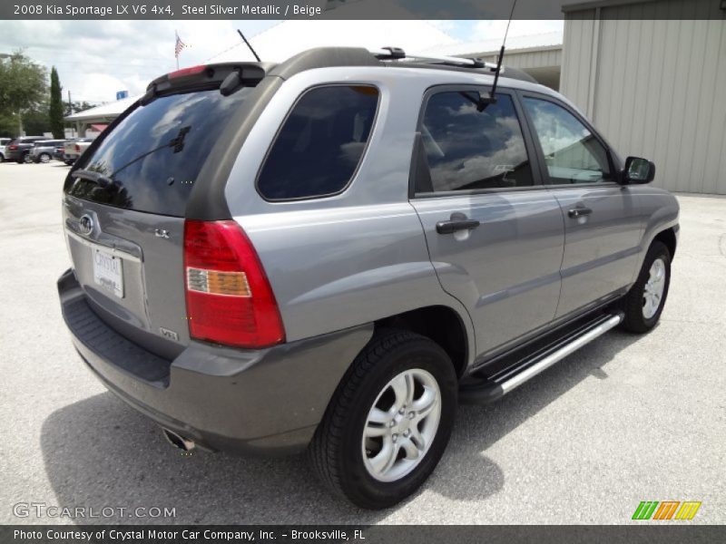 Steel Silver Metallic / Beige 2008 Kia Sportage LX V6 4x4