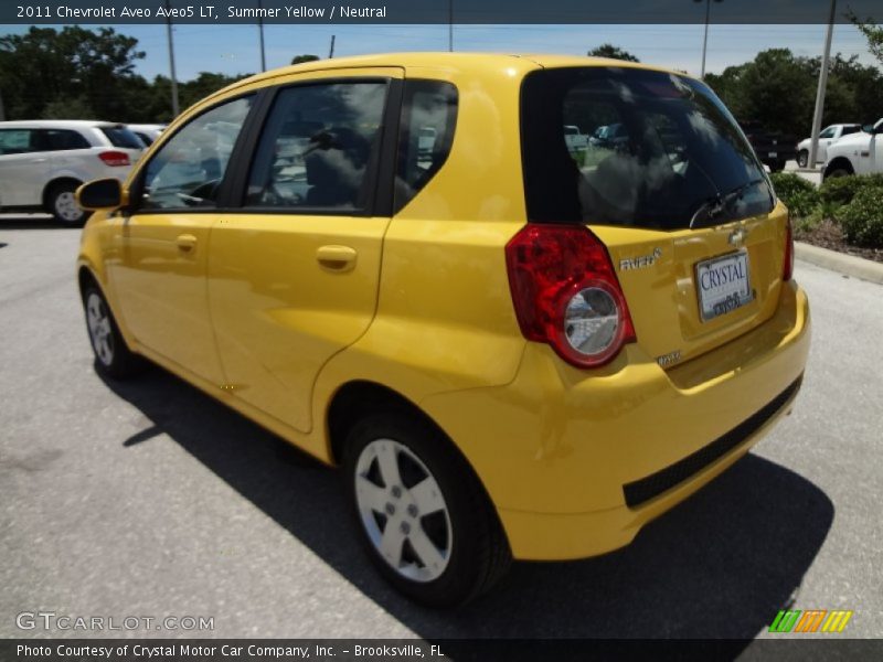 Summer Yellow / Neutral 2011 Chevrolet Aveo Aveo5 LT