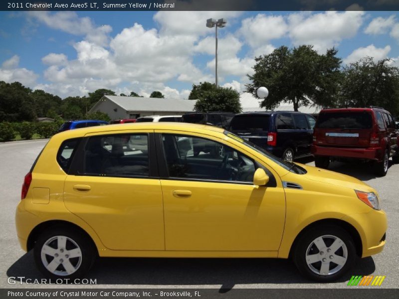 Summer Yellow / Neutral 2011 Chevrolet Aveo Aveo5 LT