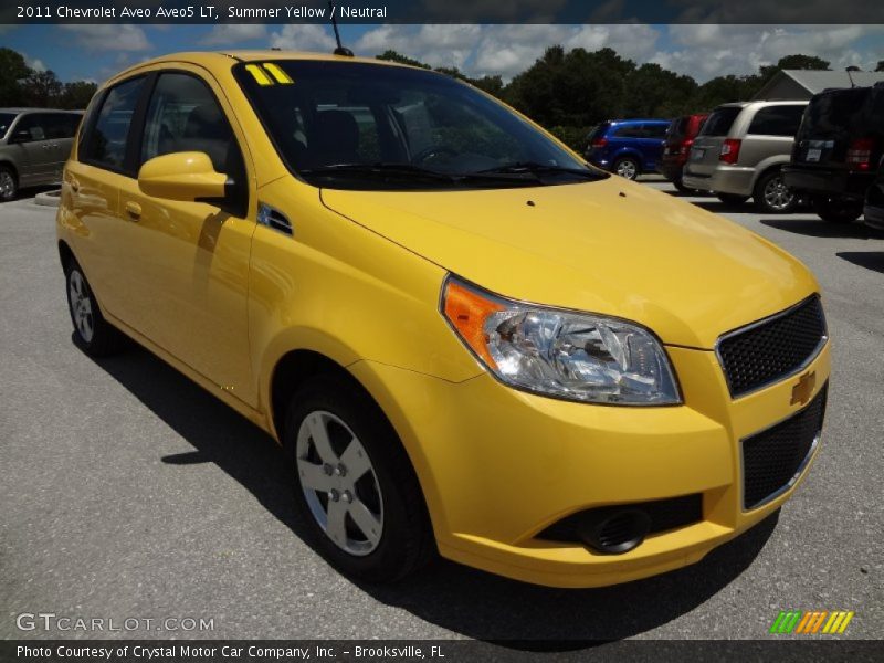 Summer Yellow / Neutral 2011 Chevrolet Aveo Aveo5 LT