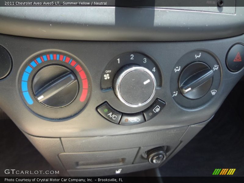 Summer Yellow / Neutral 2011 Chevrolet Aveo Aveo5 LT